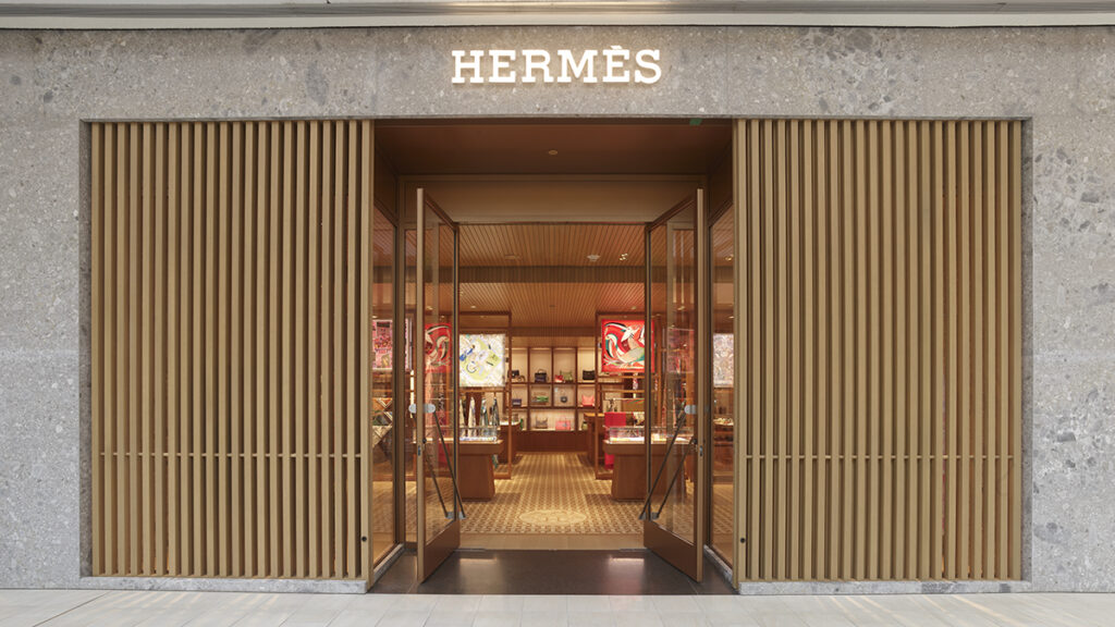 エルメスの店舗入口