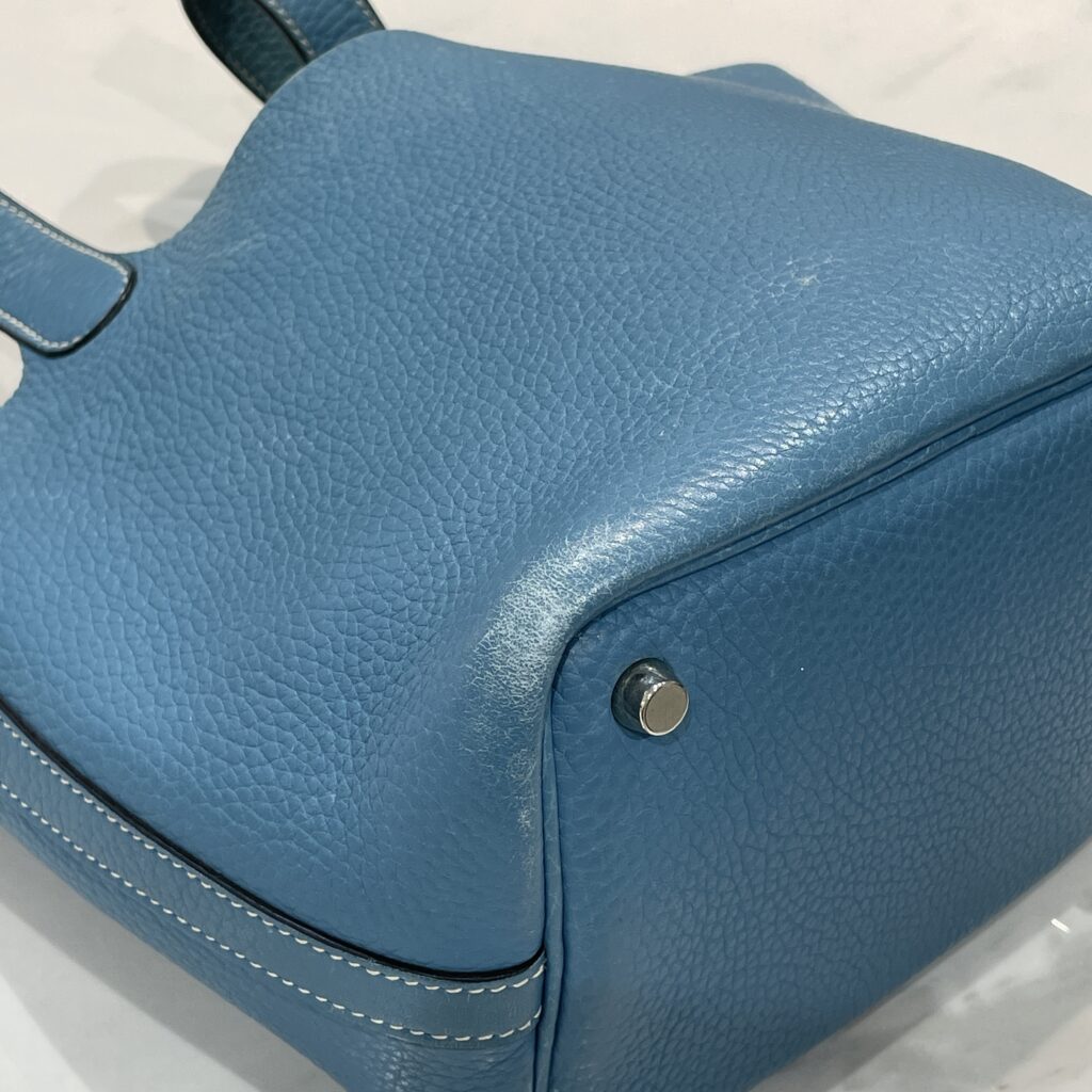 エルメス ピコタン｜鮮やかブルーの発色を補色技術で美しくリカバリー💙✨