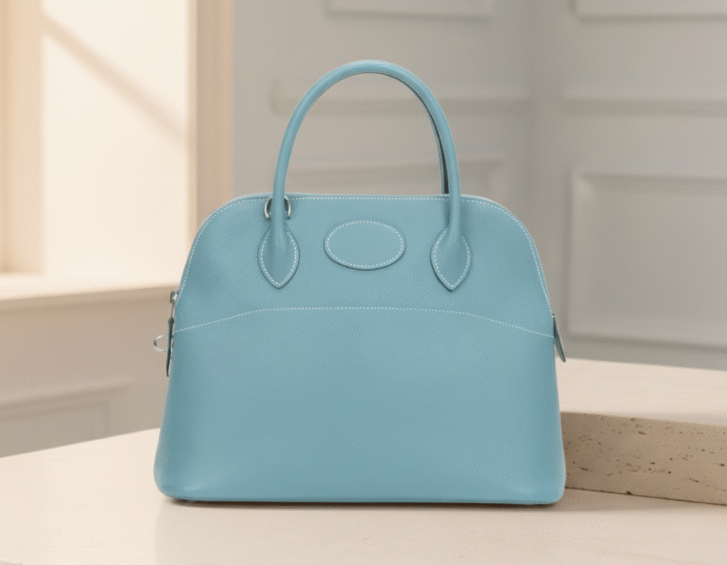 エルメス　バッグ　ボリード　水色