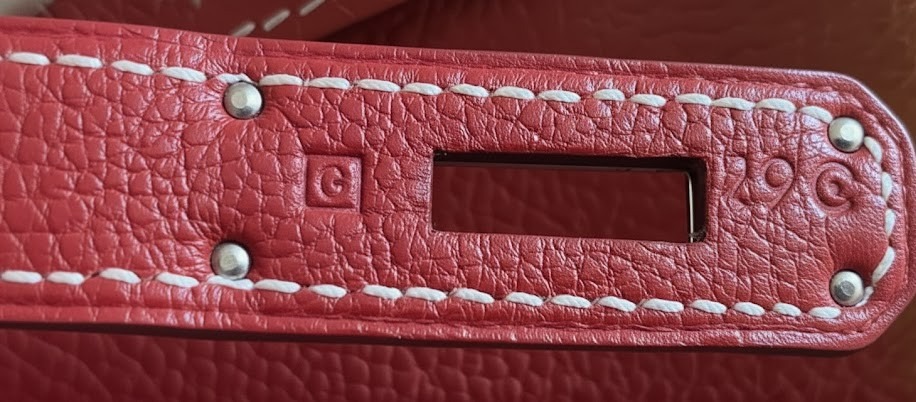 エルメス　バッグの刻印がわかる箇所