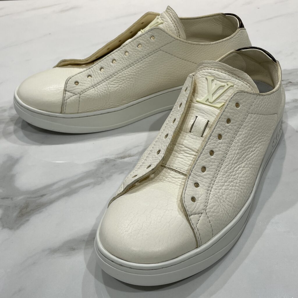 ヴィトン スニーカー黄ばみ除去👟全体洗浄＋補色で白さが復活✨