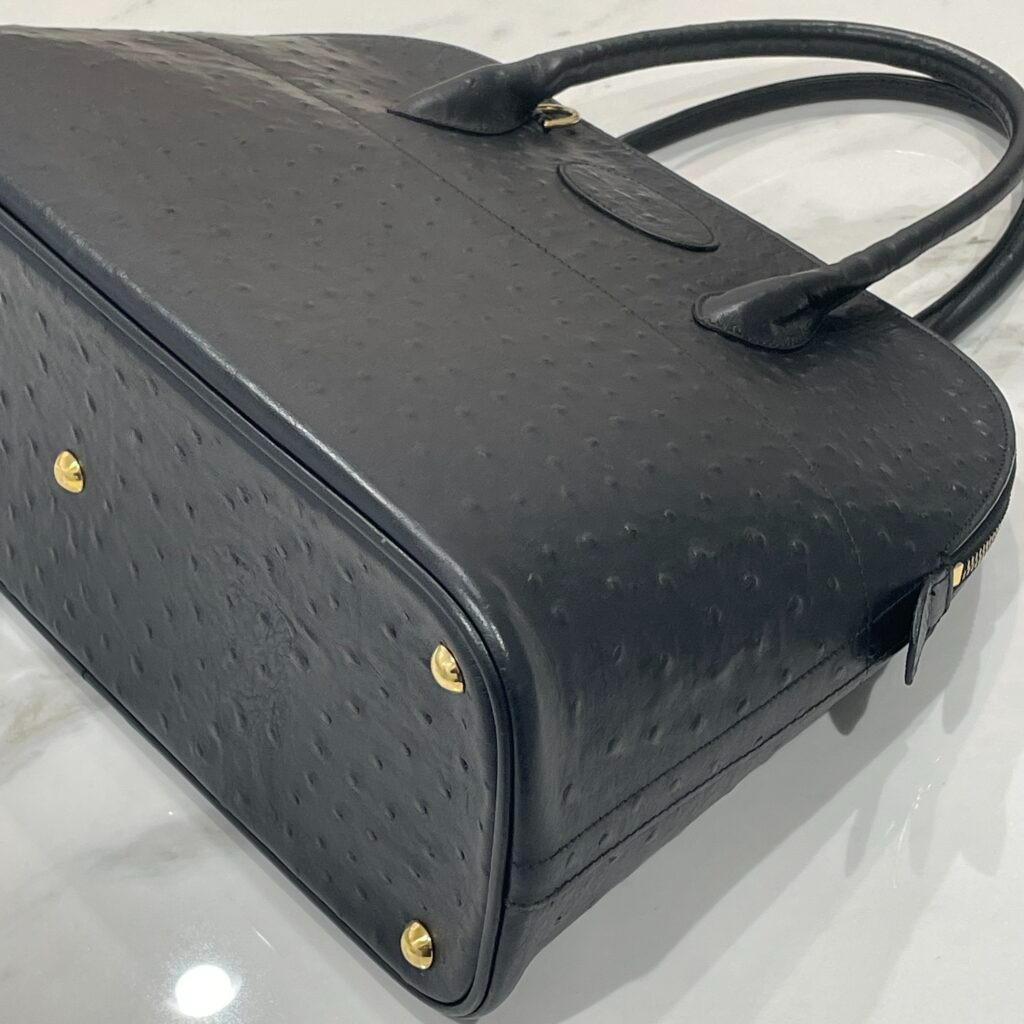 エルメス ボリード オーストリッチ ブラック