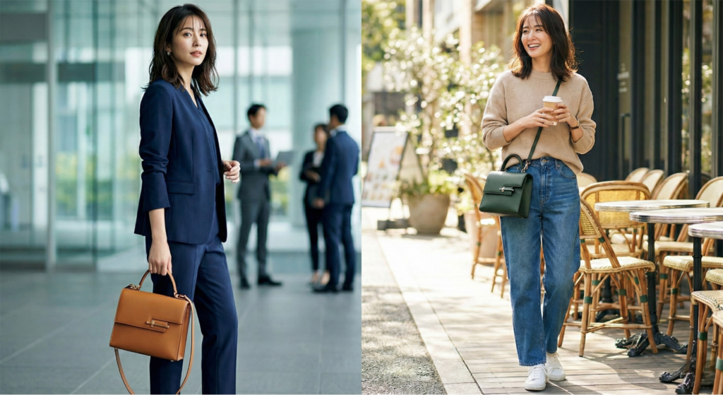 エルメス　ヴェルー21　女性
ビジネスシーンと普段使い