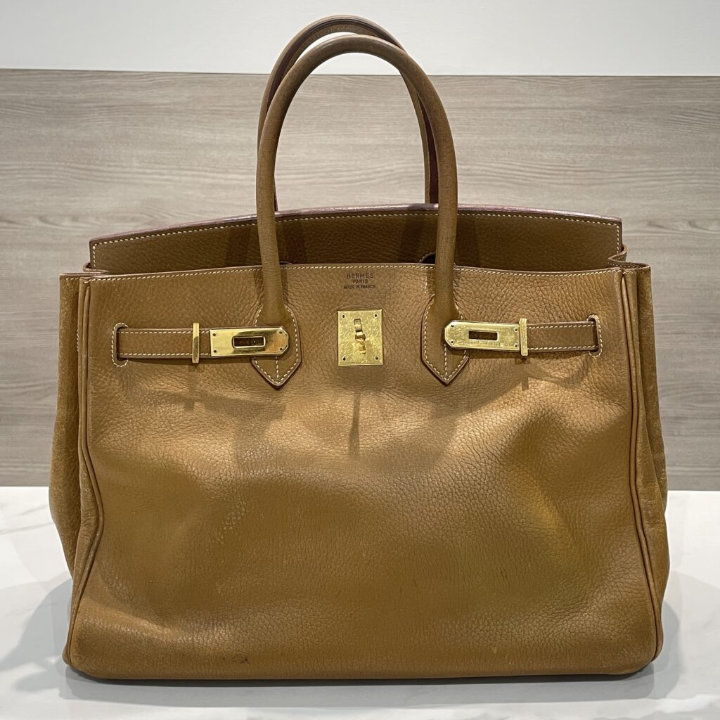 エルメス　バーキン　ゴールド　バッグ　型崩れ