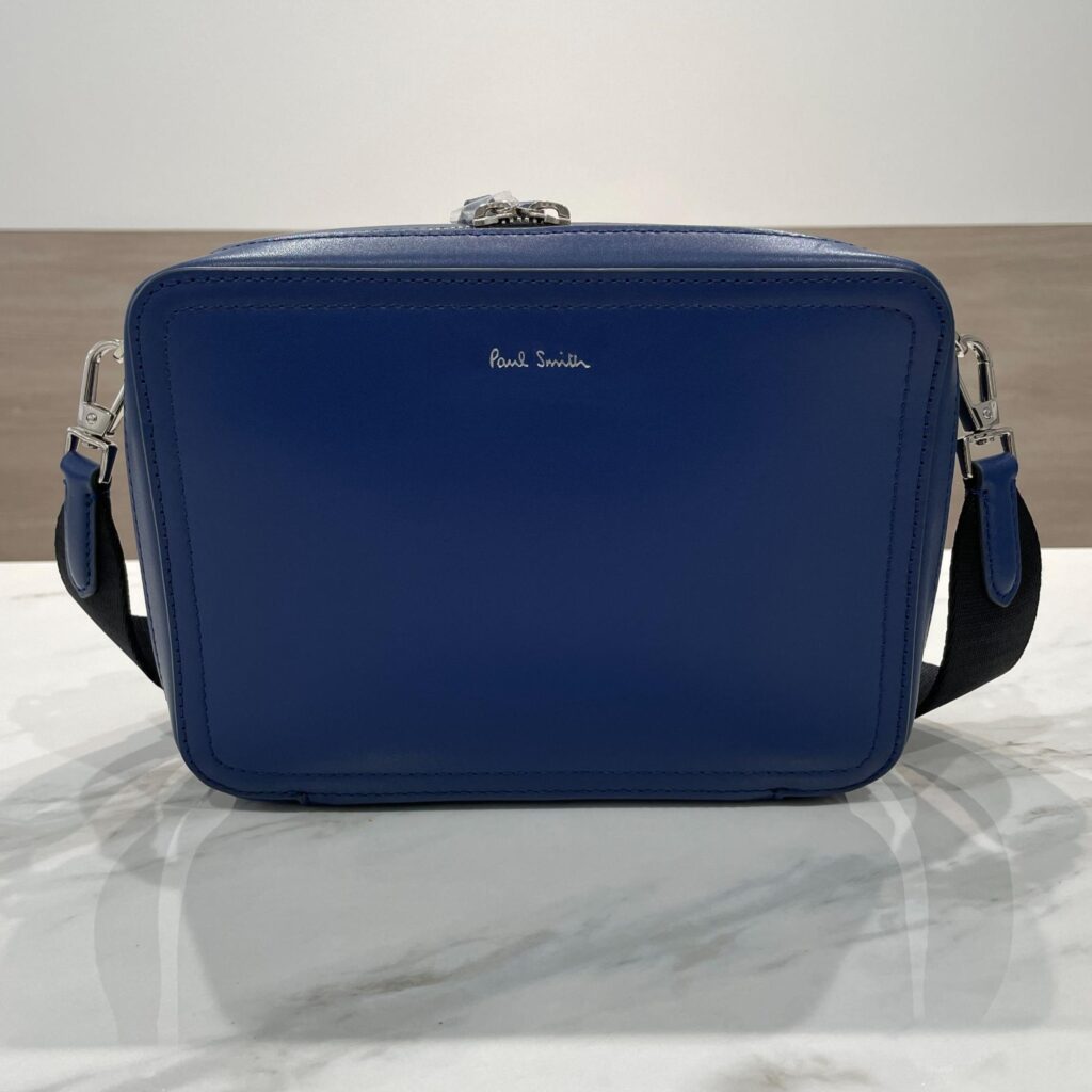 ポールスミス 青いショルダーバッグ