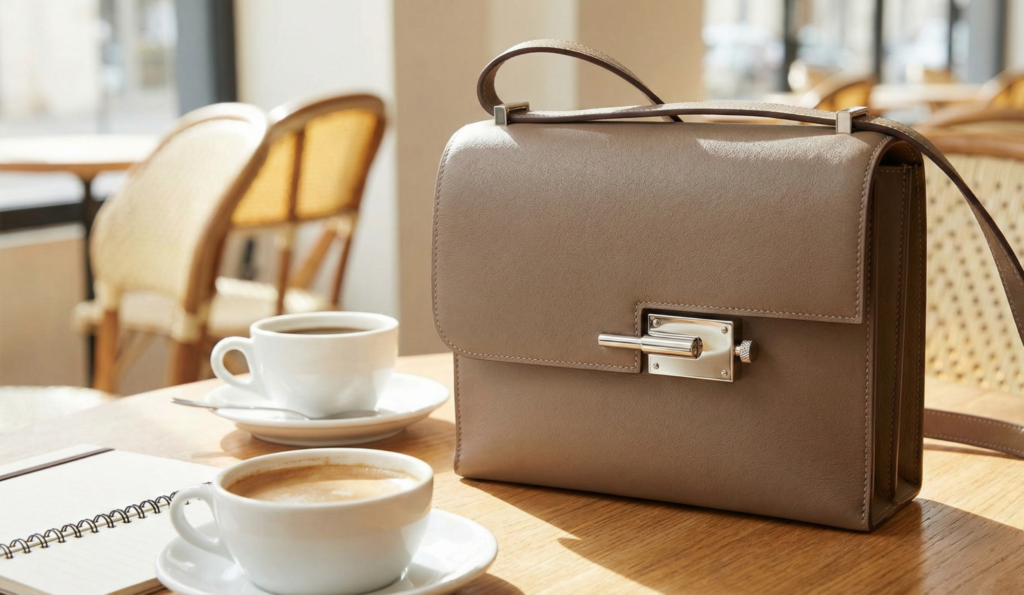 エルメス　ヴェルー　ブラウン
カフェ