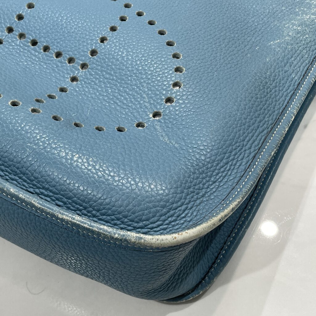 エルメス エブリン ブルージーン｜擦れ・色あせを補修して鮮やかにリフレッシュ✨