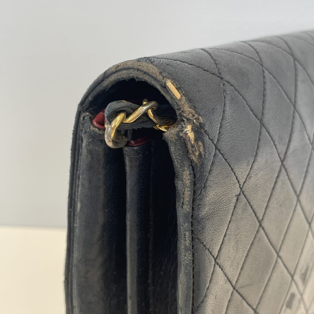 シャネル マトラッセ ブラック｜角スレ・乾燥ダメージを補修＆ツヤ復元✨