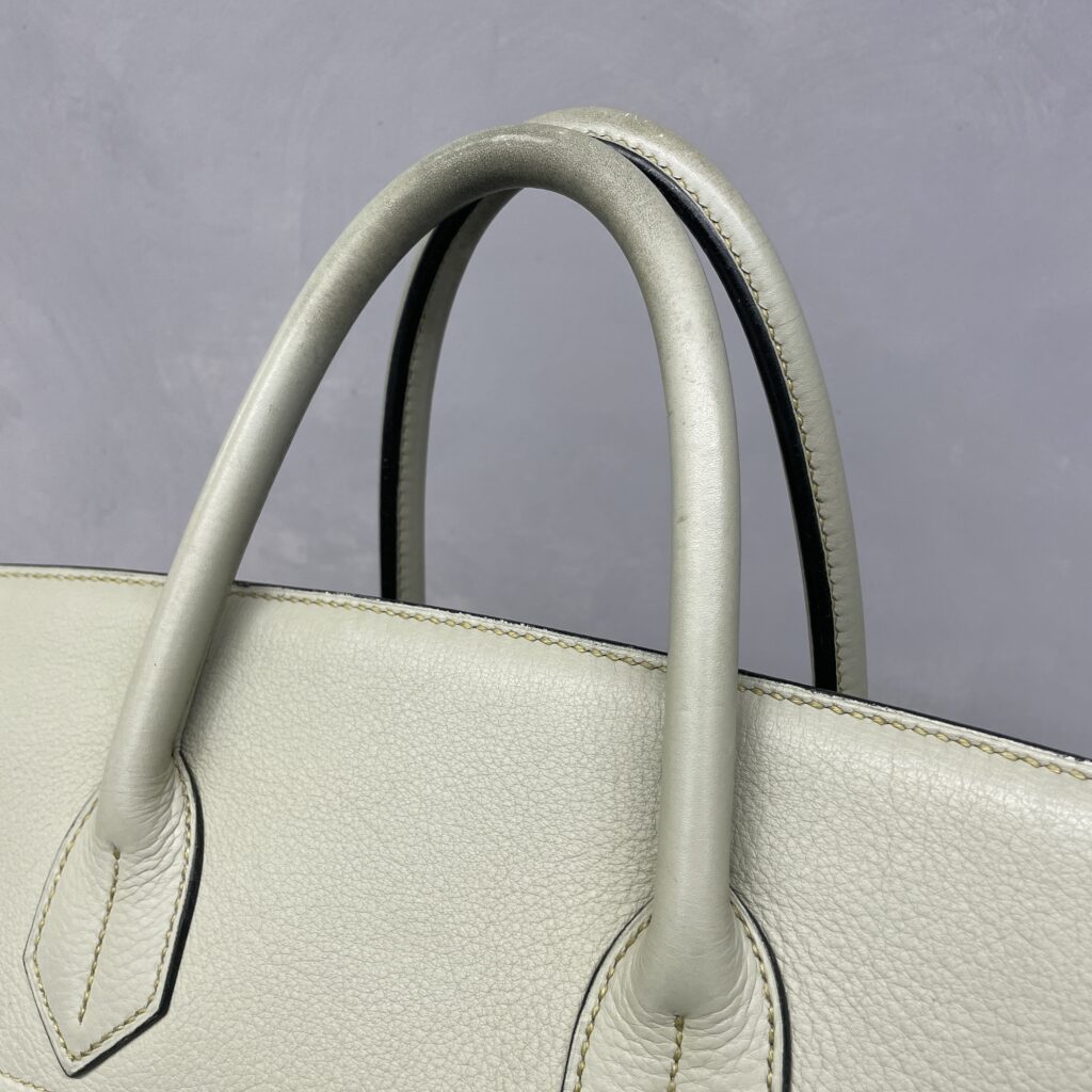 エルメス オータクロアのハンドル補修👜 色褪せ・黒ずみを部分補色で自然に整える