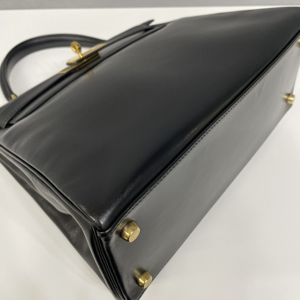 凛としたノワールの深みをふたたび✨｜エルメス ケリー28 ボックスカーフのトータル修理