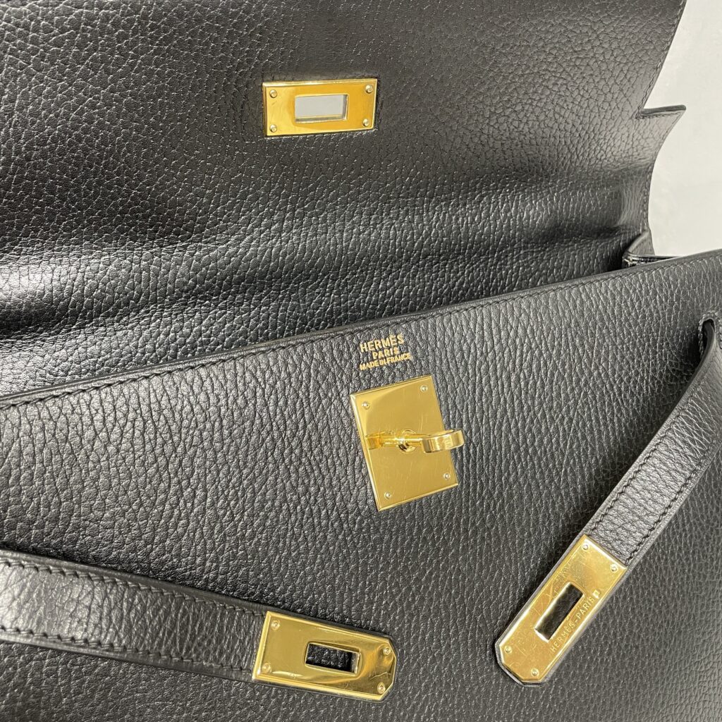 深みのあるノワールがふたたび凛と整う✨｜エルメス ケリーの全体補修