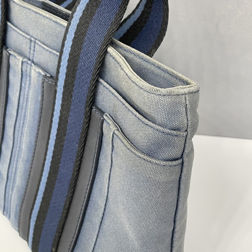 染め直しでネイビーキャンバスをふたたび深く✨｜エルメス トロカの全体補修