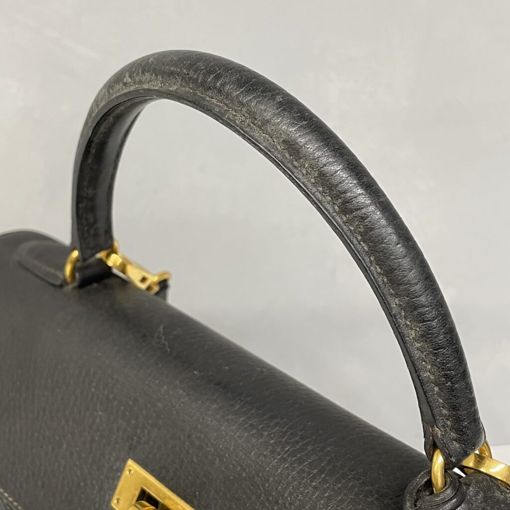 使い込んだノワールに、深いツヤをもう一度🖤|エルメス ケリーのカビ除去&全体補修