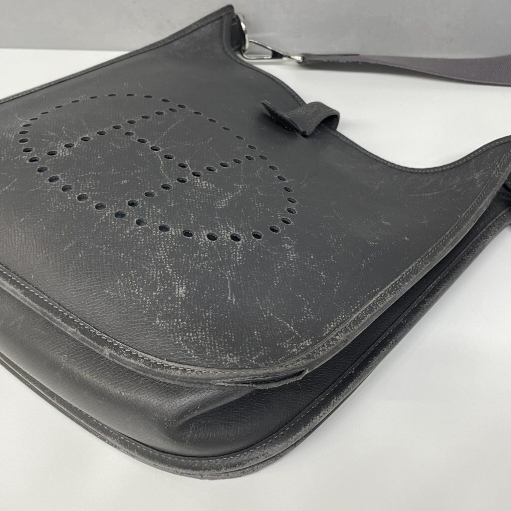 落ち着いたダークグレーに、上品な深みをもう一度🩶｜エルメス エヴリンの全体補修＆バインダー交換