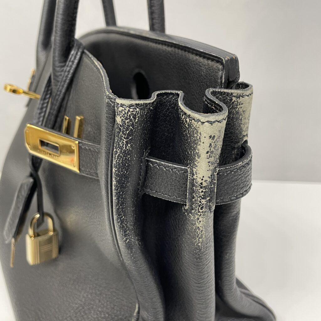 深いノワールとゴールドの輝きをもう一度🖤｜エルメス バーキンの全体補修