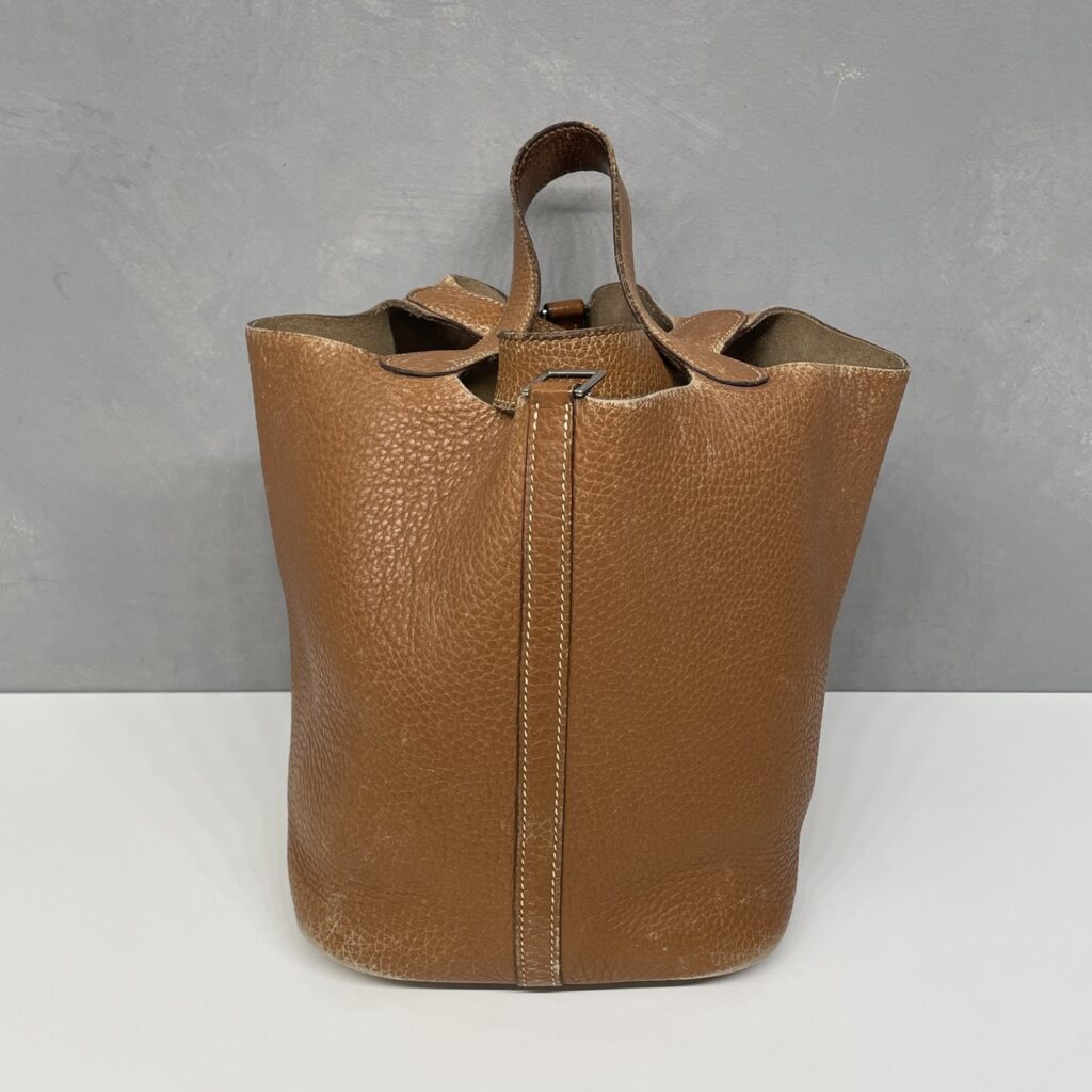 かすれたゴールドに深みを戻す全体補修🍂｜エルメス ピコタン カビ除去＆色補修